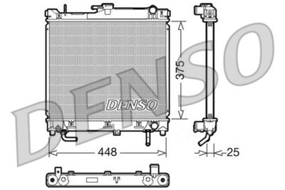 Радиатор системы охлаждения DENSO DRM47003