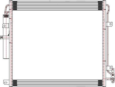 Радиатор кондиционера LUZAR LRAC10159