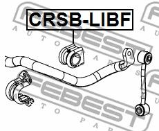 Втулка стабилизатора переднего FEBEST CRSBLIBF