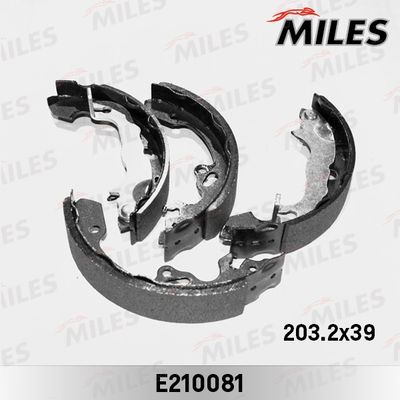 Колодки тормозные барабанные Miles E210081