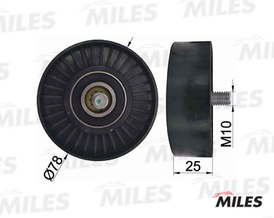Ролик ремня приводного Miles AG03126