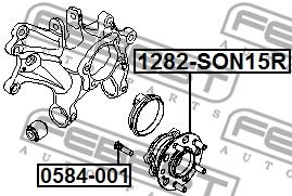 Ступица задняя FEBEST 1282SON15R