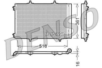 Радиатор кондиционера DENSO DCN07013