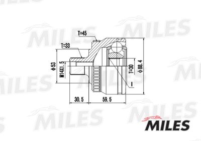 ШРУС наружный Miles GA20521