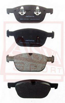 Колодки тормозные передние AKYOTO AKD17103
