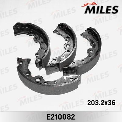 Колодки тормозные барабанные Miles E210082
