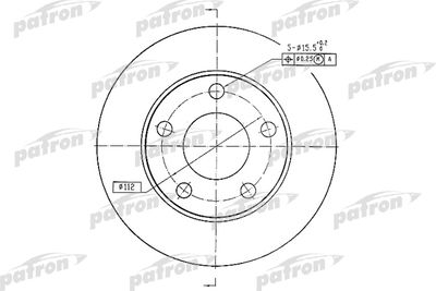 Диск тормозной PATRON PBD2666