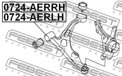 Рычаг передней подвески правый FEBEST 0724AERRH