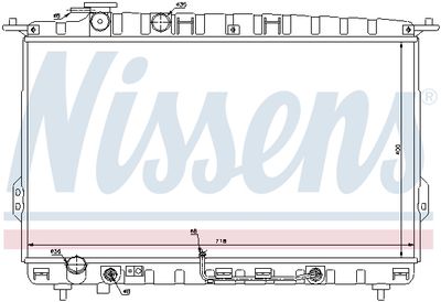 Радиатор системы охлаждения NISSENS 67027
