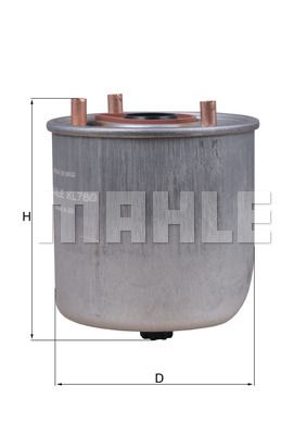 Фильтр топливный MAHLE KL780
