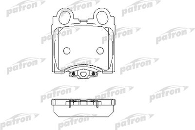 Колодки тормозные дисковые задние PATRON PBP1610