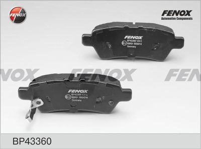 Колодки тормозные задние FENOX BP43360