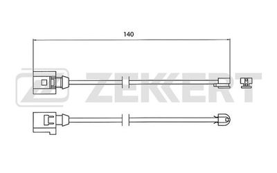 Датчик износа тормозных колодок Zekkert BS8023