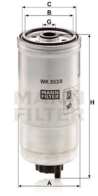 Фильтр топливный MANN-FILTER WK8538