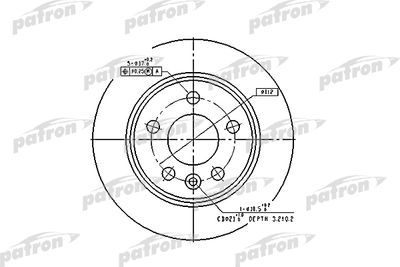 Диск тормозной задний PATRON PBD2777
