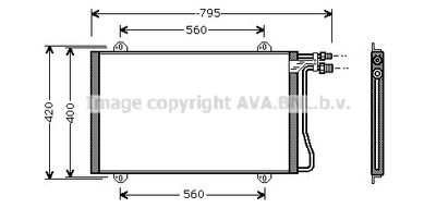 Радиатор кондиционера AVA MS5219
