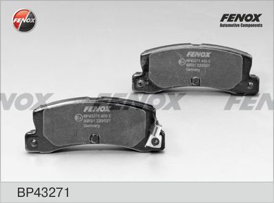 Колодки тормозные дисковые FENOX BP43271
