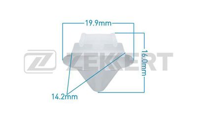 Клипса крепежная Zekkert BE2407
