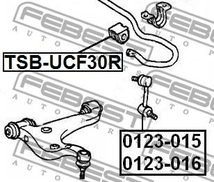 Втулка стабилизатора заднего FEBEST TSBUCF30R