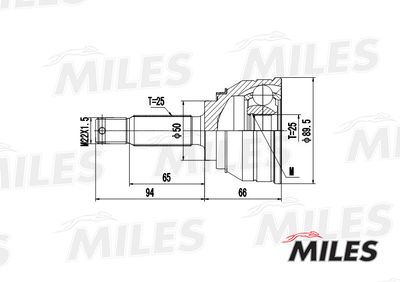 ШРУС наружный Miles GA20269