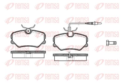 Колодки тормозные дисковые передние REMSA 026202