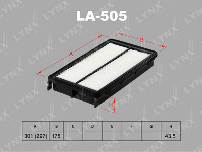 Фильтр воздушный LYNXauto LA505