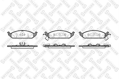 Колодки тормозные дисковые передние STELLOX 581002BSX