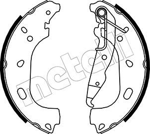 Колодки тормозные барабанные METELLI 530319