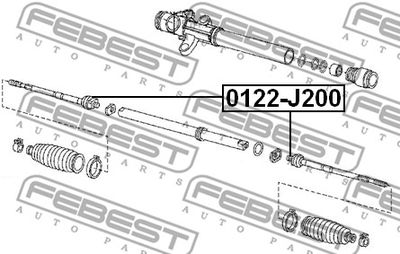 Тяга рулевая FEBEST 0122J200