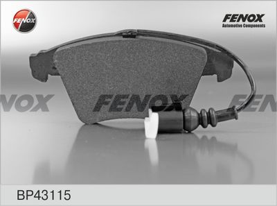 Колодки тормозные передние FENOX BP43115