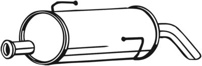 Глушитель выхлопных газов конечный BOSAL 190001