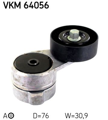 Ролик поликлинового ремня натяжной SKF VKM64056