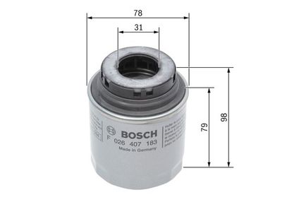 Фильтр масляный BOSCH F026407183
