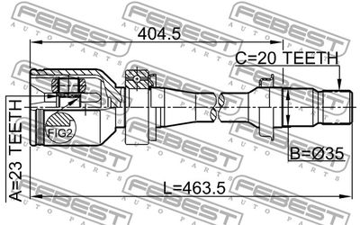 ШРУС внутренний правый FEBEST 0111SXM10RH