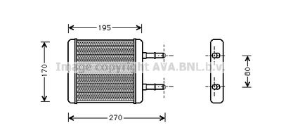 Радиатор отопителя AVA HY6061