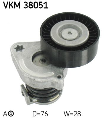 Ролик поликлинового ремня натяжной SKF VKM38051