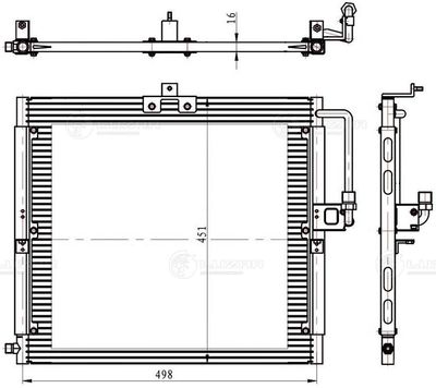 Радиатор кондиционера LUZAR LRAC1550