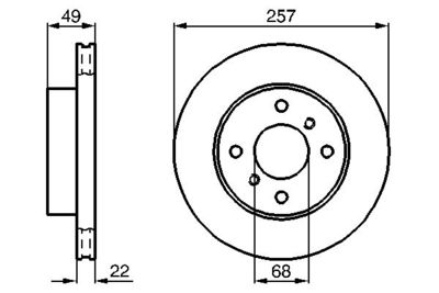 Диск тормозной BOSCH 0986478567