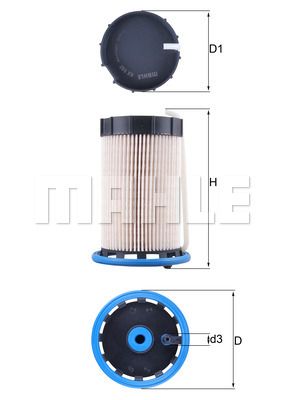 Фильтр топливный MAHLE KX592
