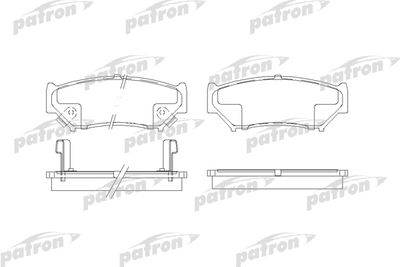 Колодки тормозные дисковые передние PATRON PBP1020