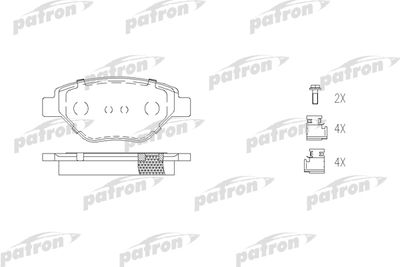 Колодки тормозные дисковые передние PATRON PBP1409