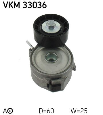 Ролик поликлинового ремня натяжной SKF VKM33036