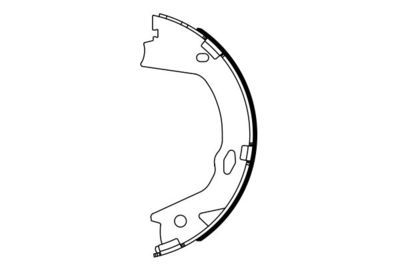 Колодки тормозные барабанные BOSCH 0986487948