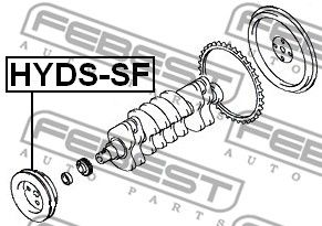 Шкив коленвала FEBEST HYDSSF