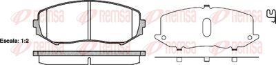 Колодки тормозные дисковые передние REMSA 122502