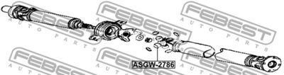 Крестовина карданного вала FEBEST ASGW2786