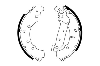 Колодки тормозные барабанные BOSCH 0986487599