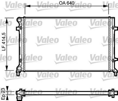Радиатор системы охлаждения VALEO 734332