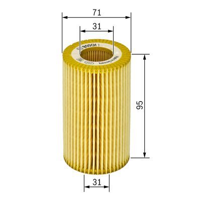 Фильтр масляный BOSCH F026407008