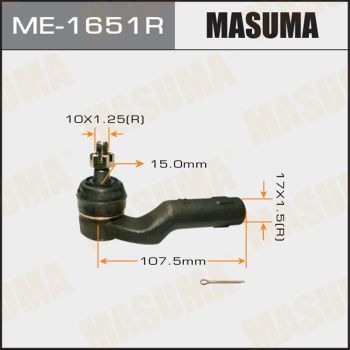 Наконечник рулевой тяги Masuma ME1651R